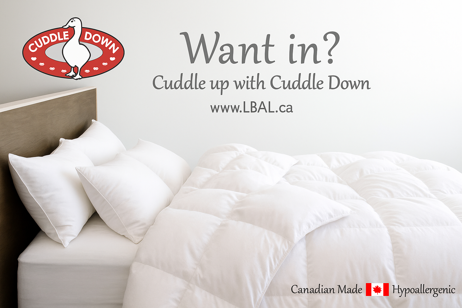 Cuddle Down Bedding and Bath
