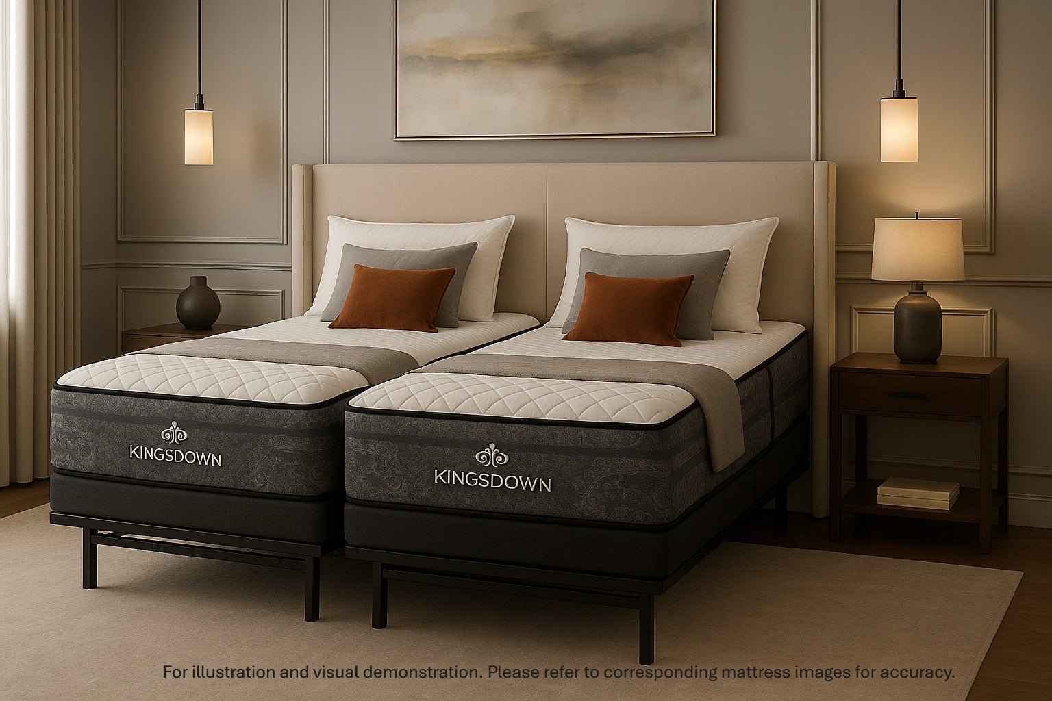 Vintage Select Split Queen Adjustable Bed Package