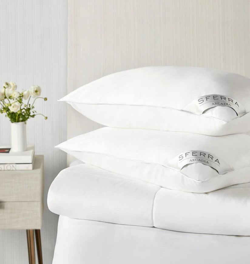SFERRA Arcadia Duvets and Pioows - Hypoallergenic and Breathable.