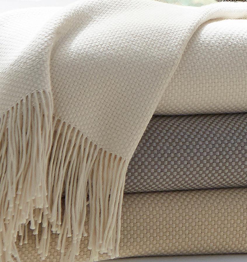 SFERRA Bristol Throws made from Pima Cotton and Alpaca