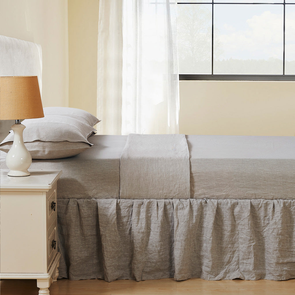 Vintage Natural Linen Sheet Set at Luxurious Beds and Linens