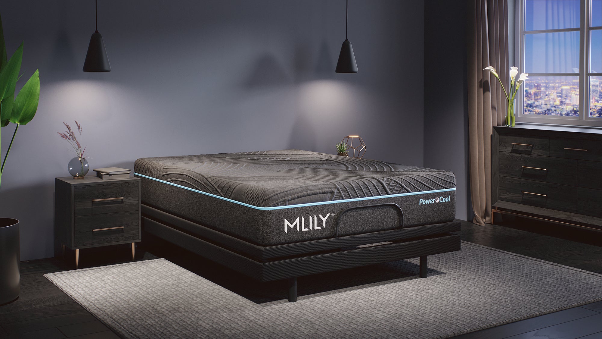 MLILY PowerCool Firm Sleep System and Cooling Adjustable Base.