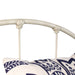 Wesley Allen Coventry Iron bed -Close up of Rustic Ivory  Finish