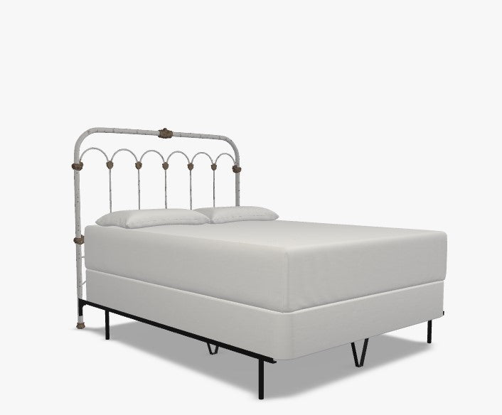 Wesley Allen Hillsboro Iron Bed in a Headboard Only with Milennium Frame. 