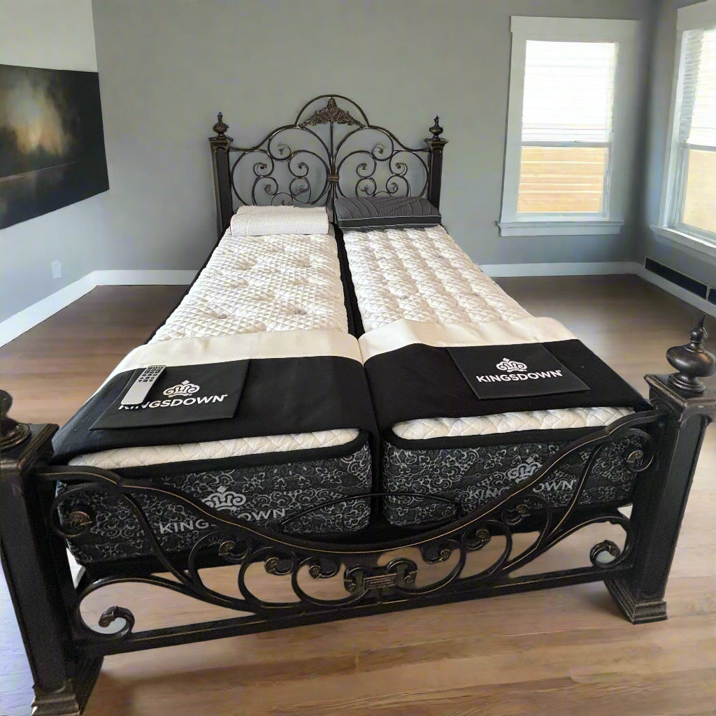 Split Queen or Queen Split Adjustable Bed Package with Kingsdown Mattress.
