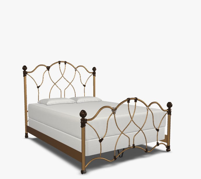 Wesley Allen Morsley Complete Bed in Aged Brass