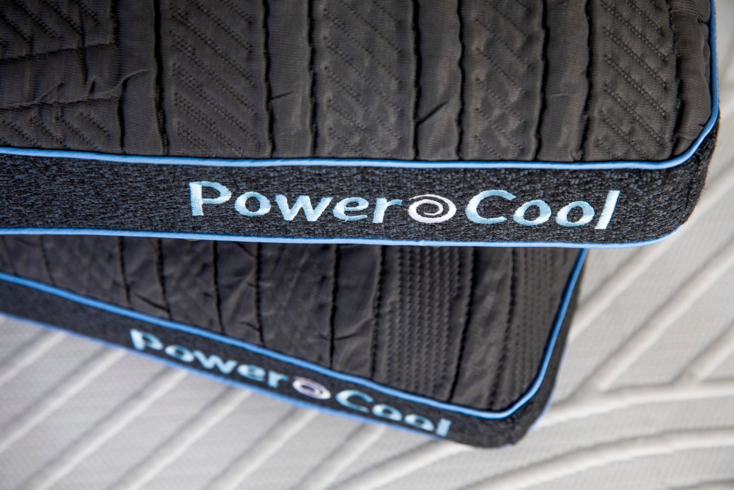 Close view of PowerCool Charcoal Memory Foam Pillow by MLILY
