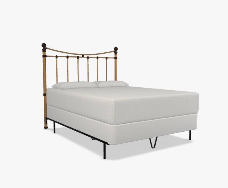 Wesley Allen Quati Headboard Only with Frame in Aged Brass