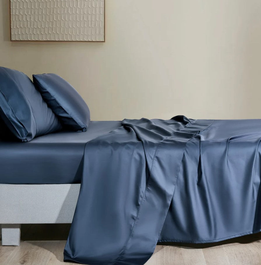 ELS Certified Pima Sheet Sets from Luxurious Beds and Linens - Ink Color.