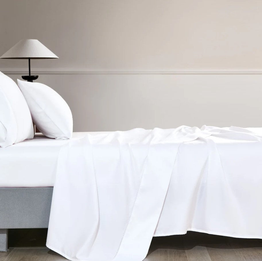 Pima Sheet Sets at Luxurious Beds and Linens in Prstige White.