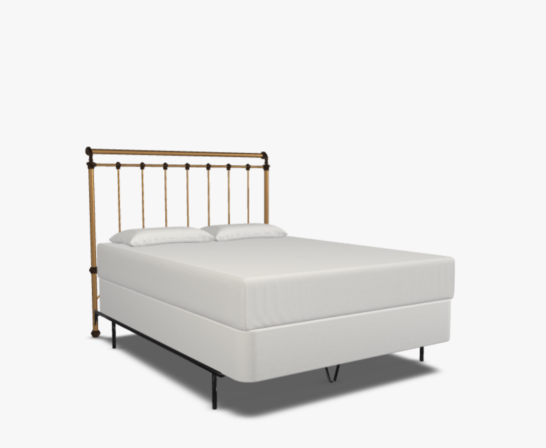 Sheffield Iron Bed by Wesley Allen in HOWF in Aged Brass