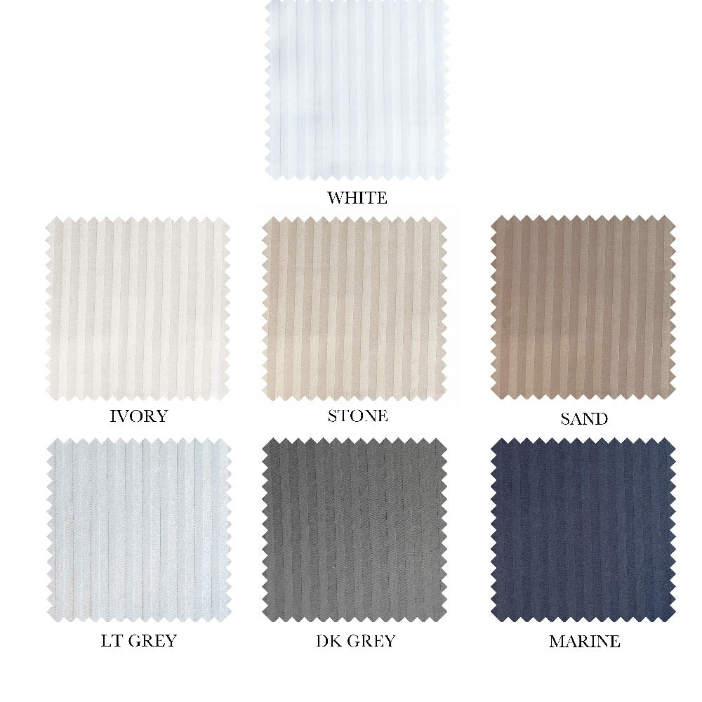 Renaissance Collection Striped Series Swatch Palette by Cuddledown - at Luxuirous Beds and Linens