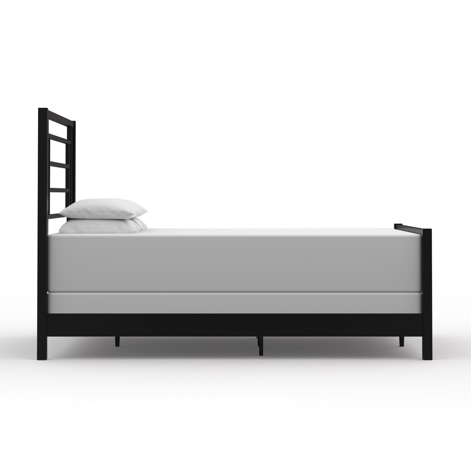 Wesley Allen Sunset Modern Iron Bed - Side View