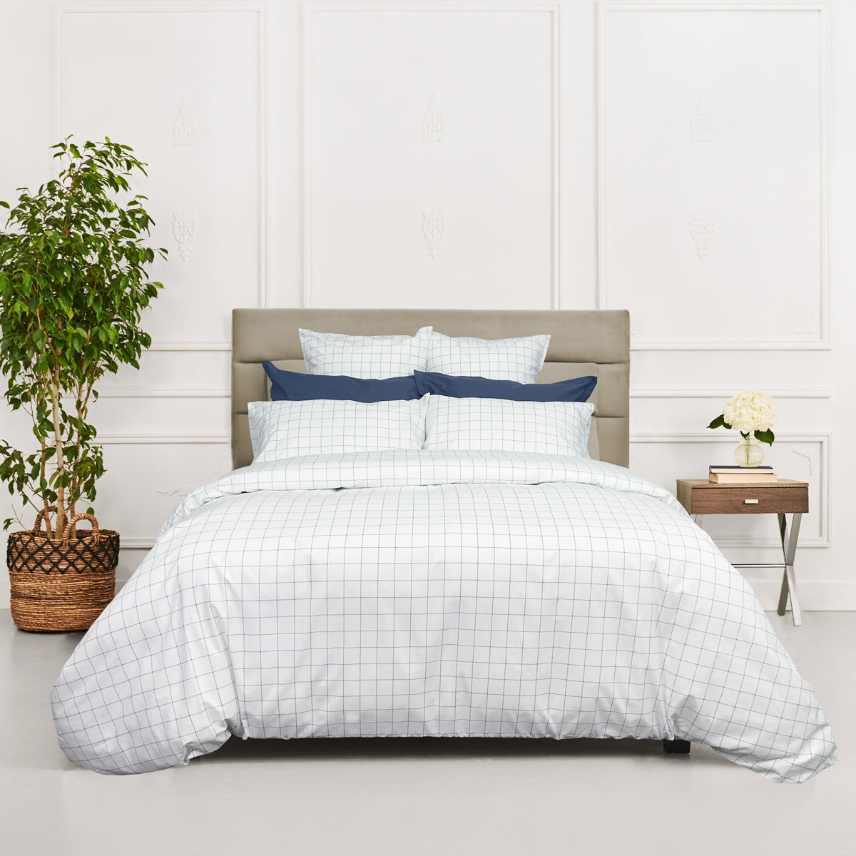 Tucker Duvet Cover and Bedding Collection - Marine - available at Luxurious Beds and Linens.