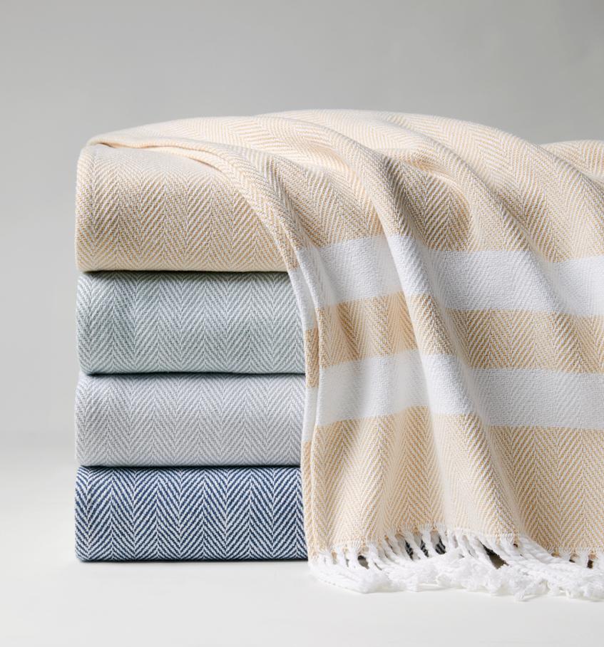 Sferra herringbone throw sale