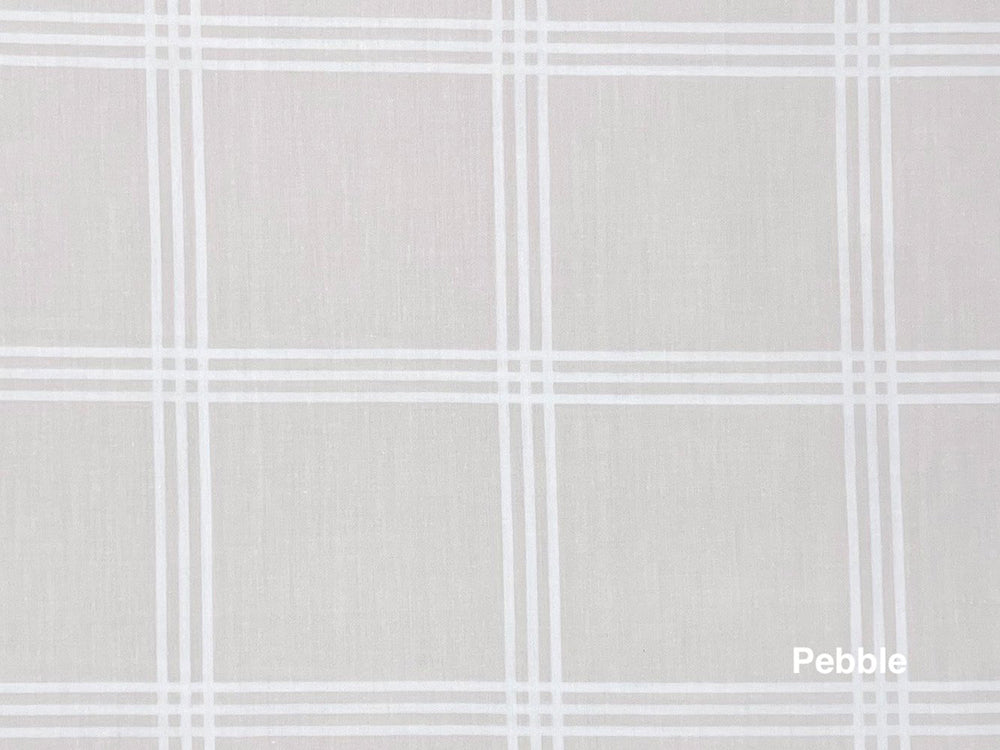 Cross Roads Pebble Swatch by Cuddle Down - Percale 