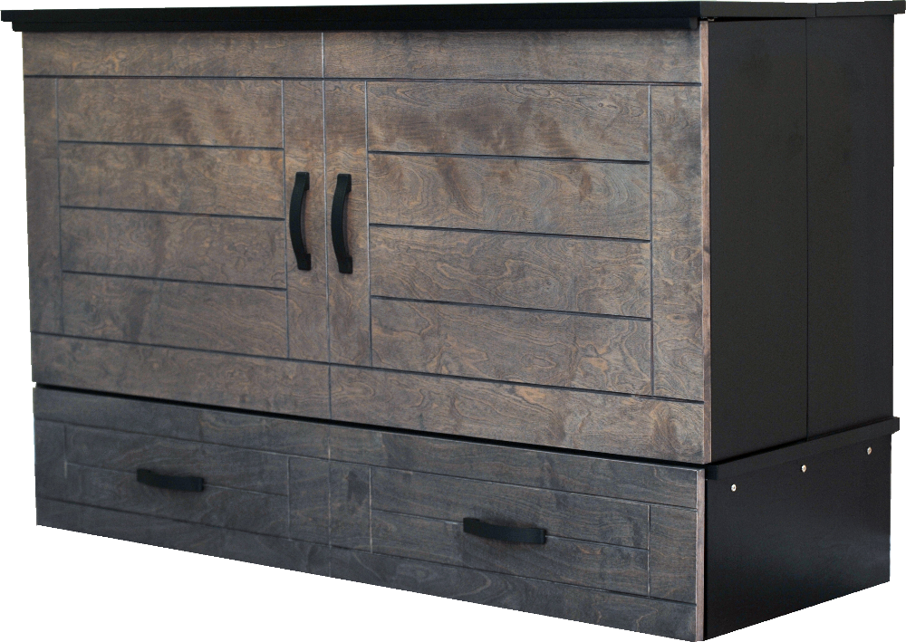 Metro Cabinet Bed in Shadow Black