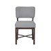 Wesley Allen Miami Chair with Dillon Steel Vinyl in Caapucino Finish. Front View.