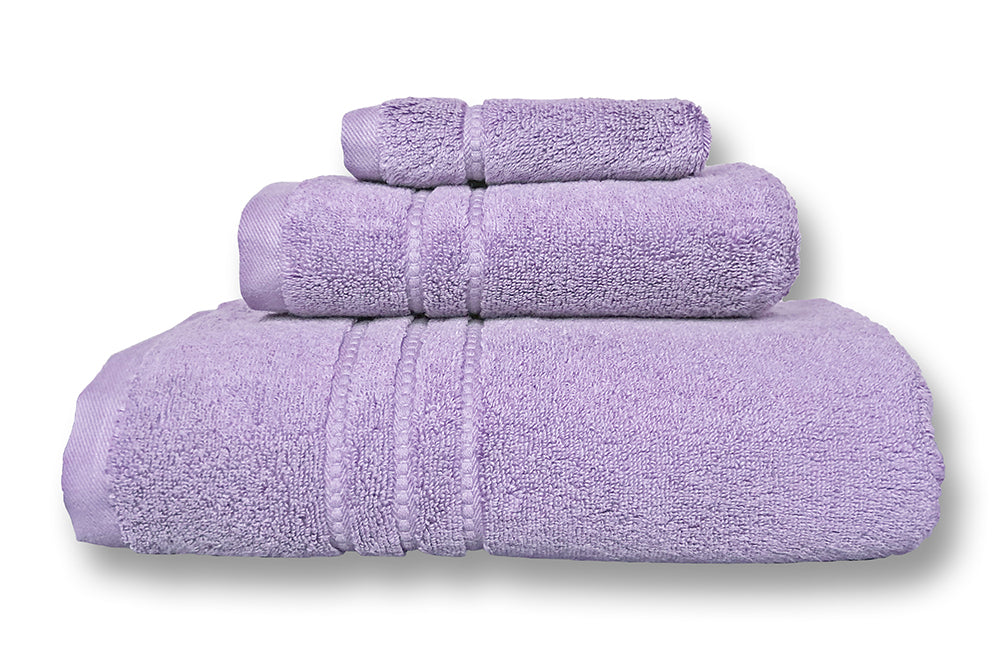 Portofino Towels in Lilac- Made in Portugal for Luxurious Beds and Linens