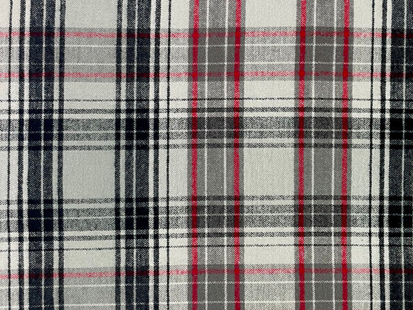 Spencer Plaid Flannel - 100% Cotton Flannel Made in Portugal