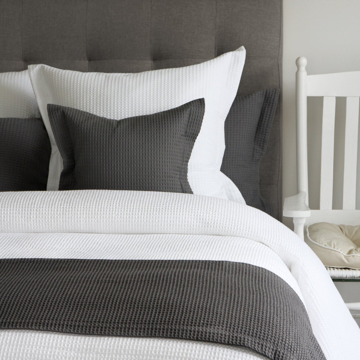 Waffle Weave Duvet Cover by Luxurious Beds and Linens - Made in Canada