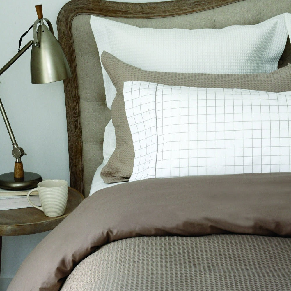 Waffle Weave Duvet and Shams