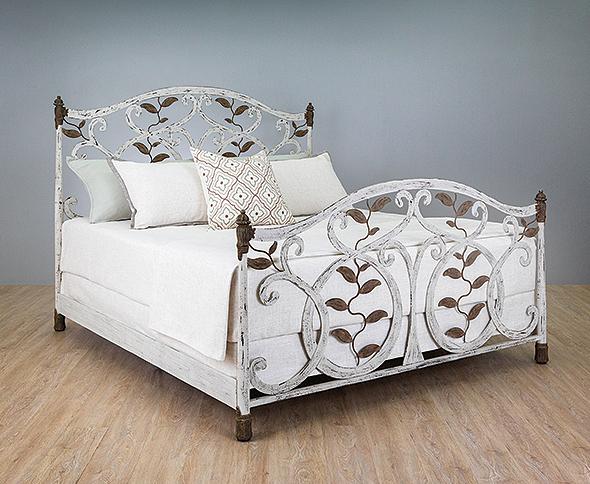 Beds - WESLEY ALLEN LAUREL IRON BED