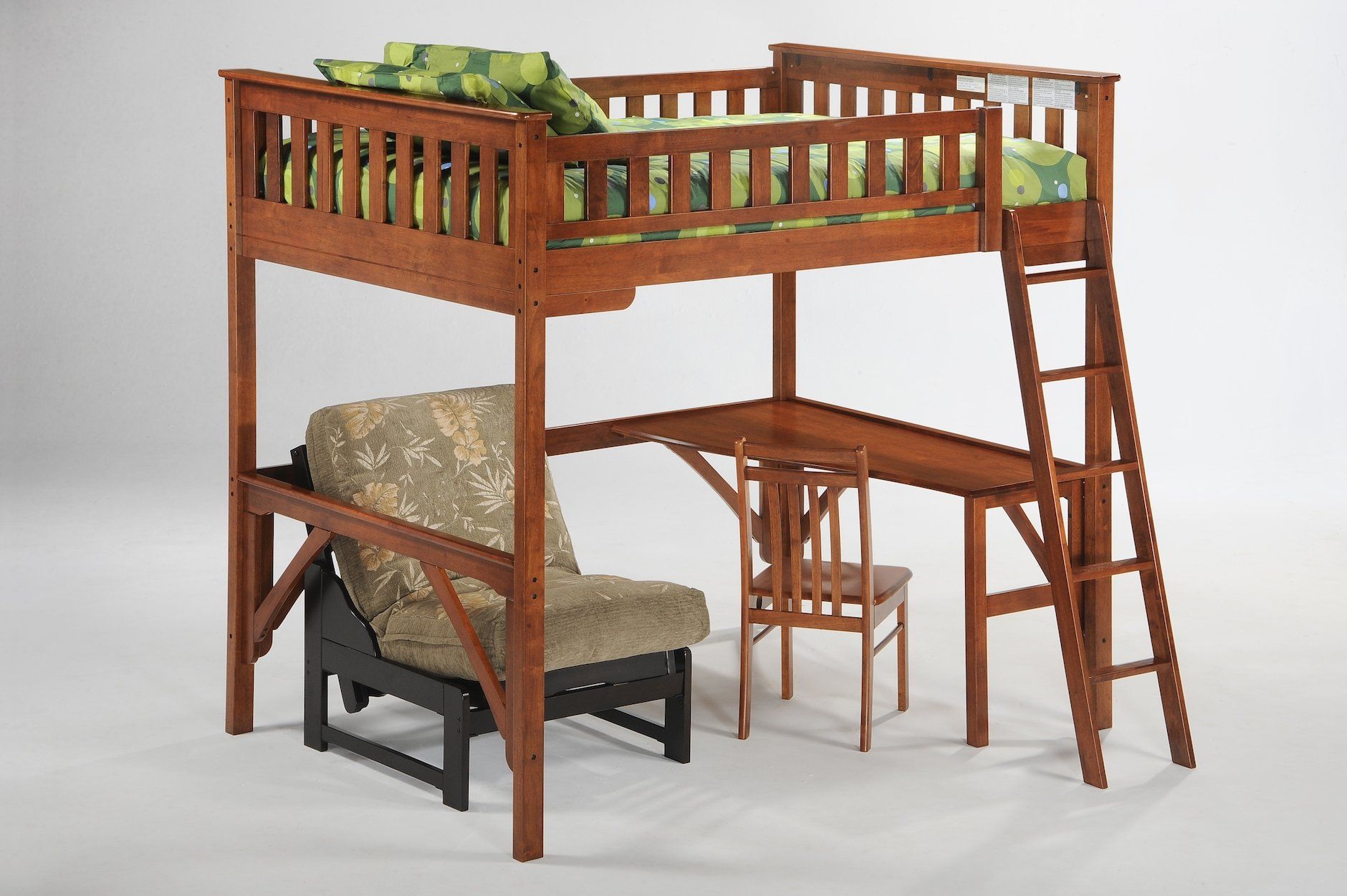 Bunk Beds - Ginger Loft Bunk Bed & Desk