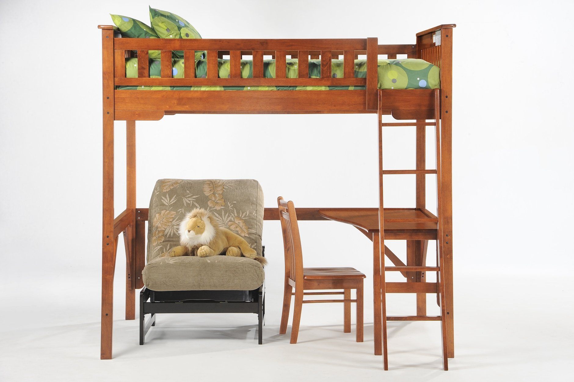 Bunk Beds - Ginger Loft Bunk Bed & Desk