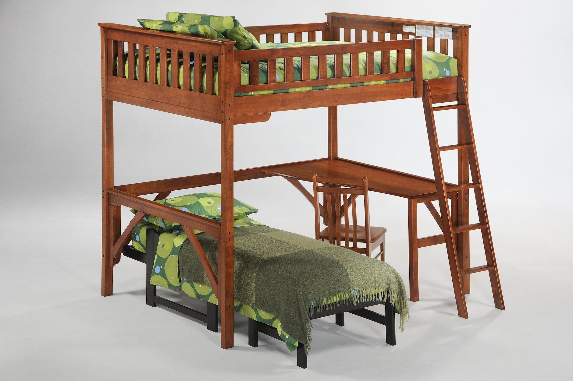 Bunk Beds - Ginger Loft Bunk Bed & Desk