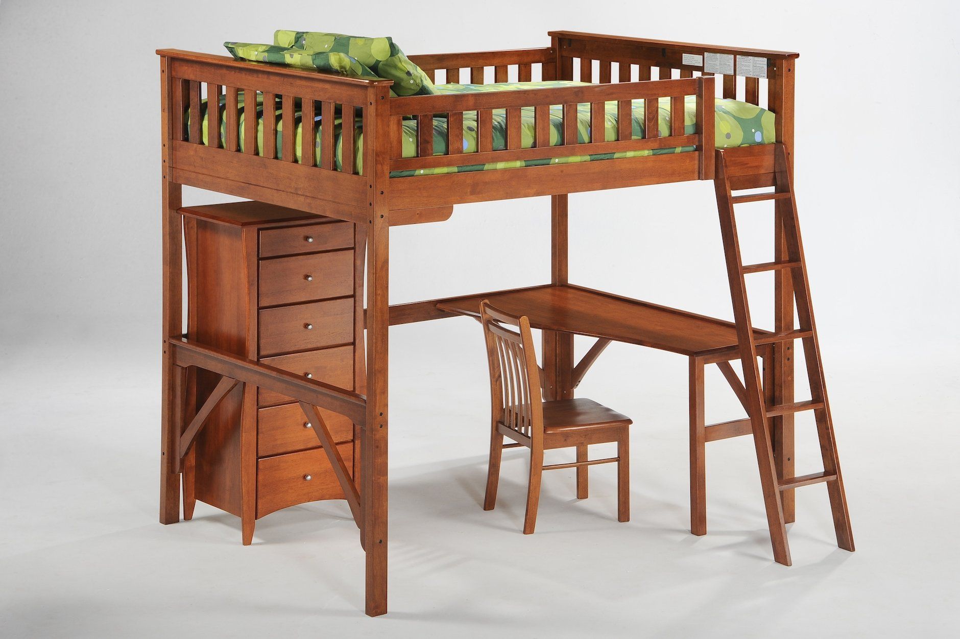 Bunk Beds - Ginger Loft Bunk Bed & Desk