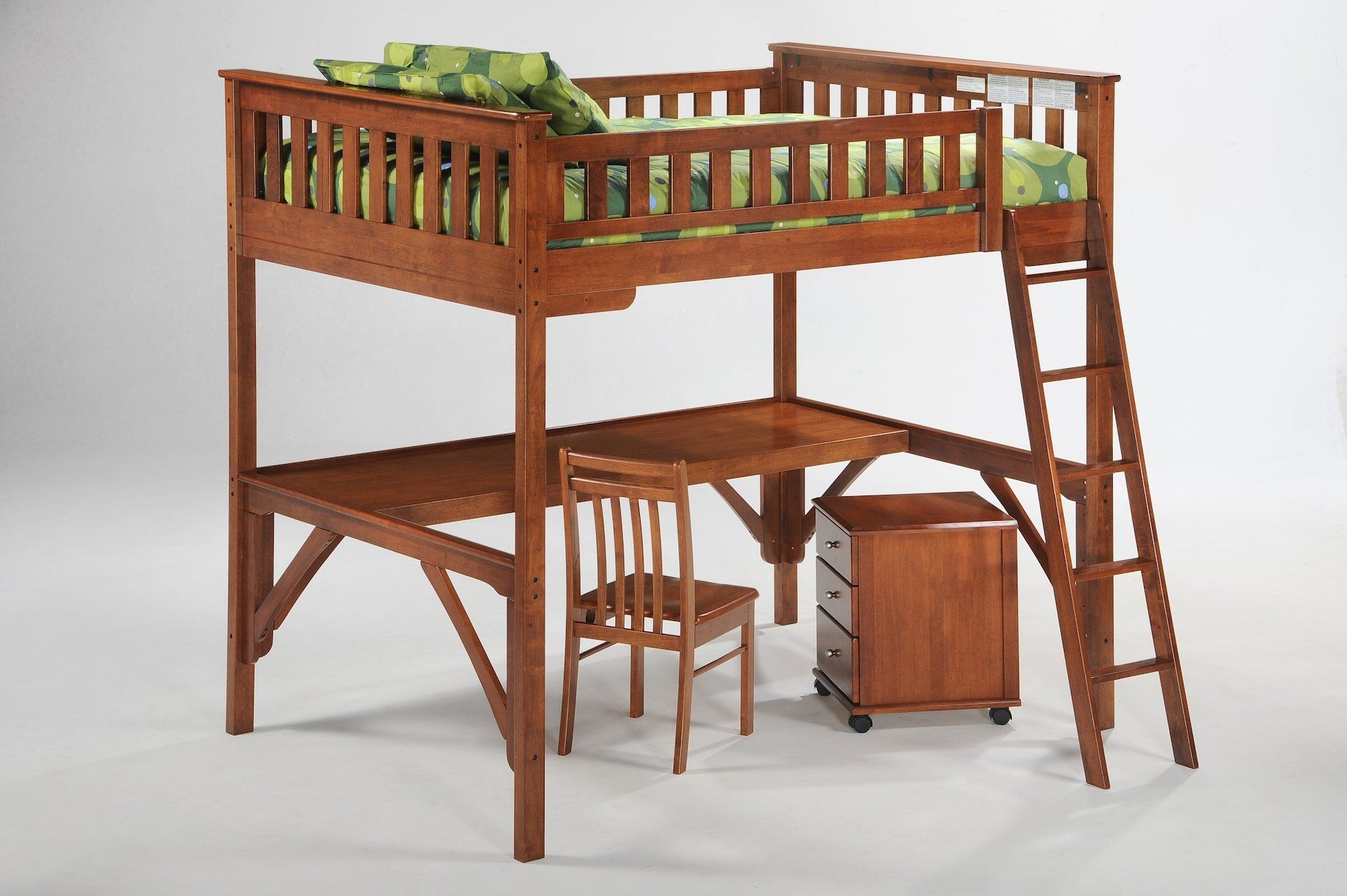 Bunk Beds - Ginger Loft Bunk Bed & Desk