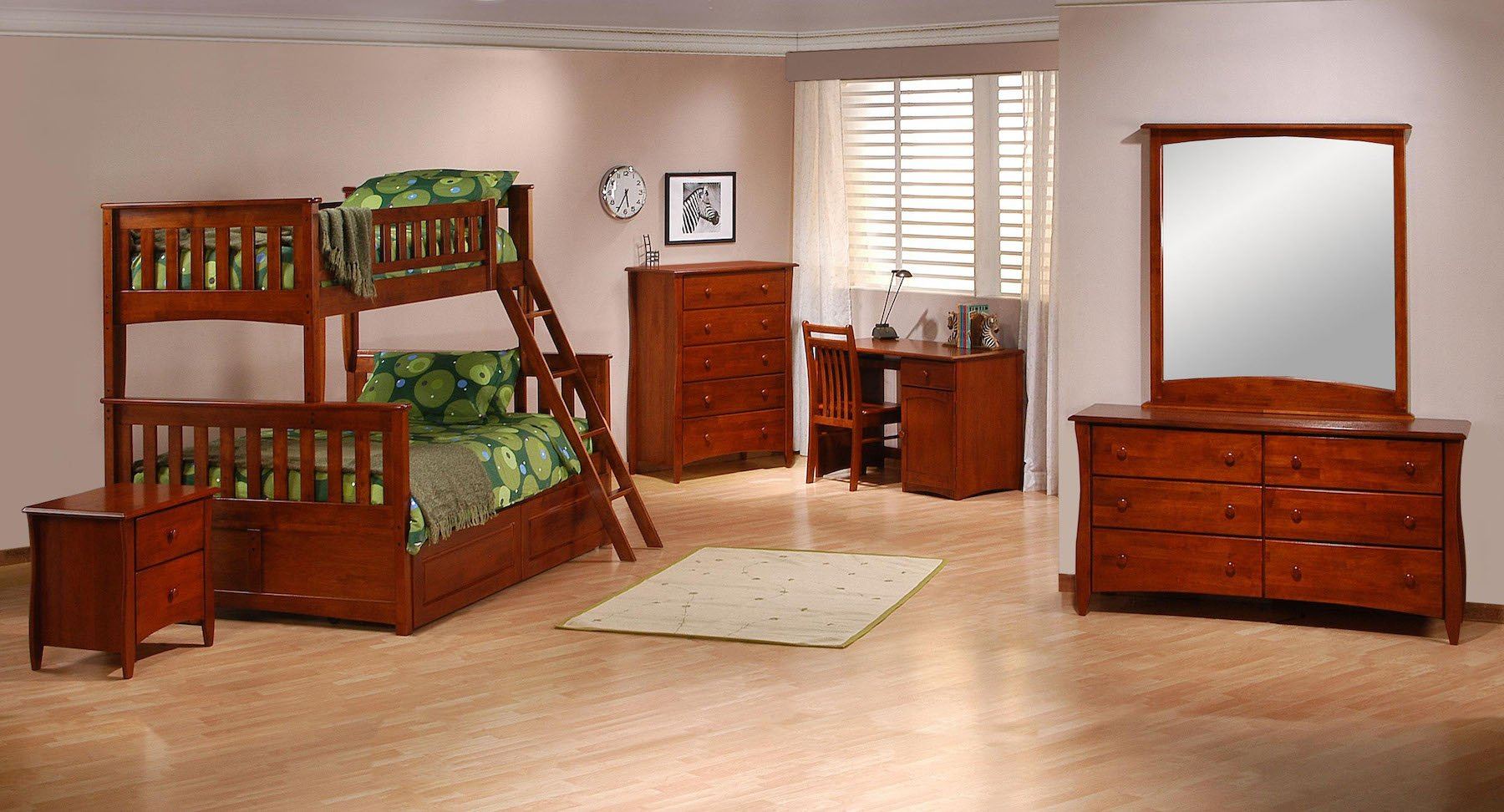 Bunk Beds - Ginger Twin Full Bunk Bed