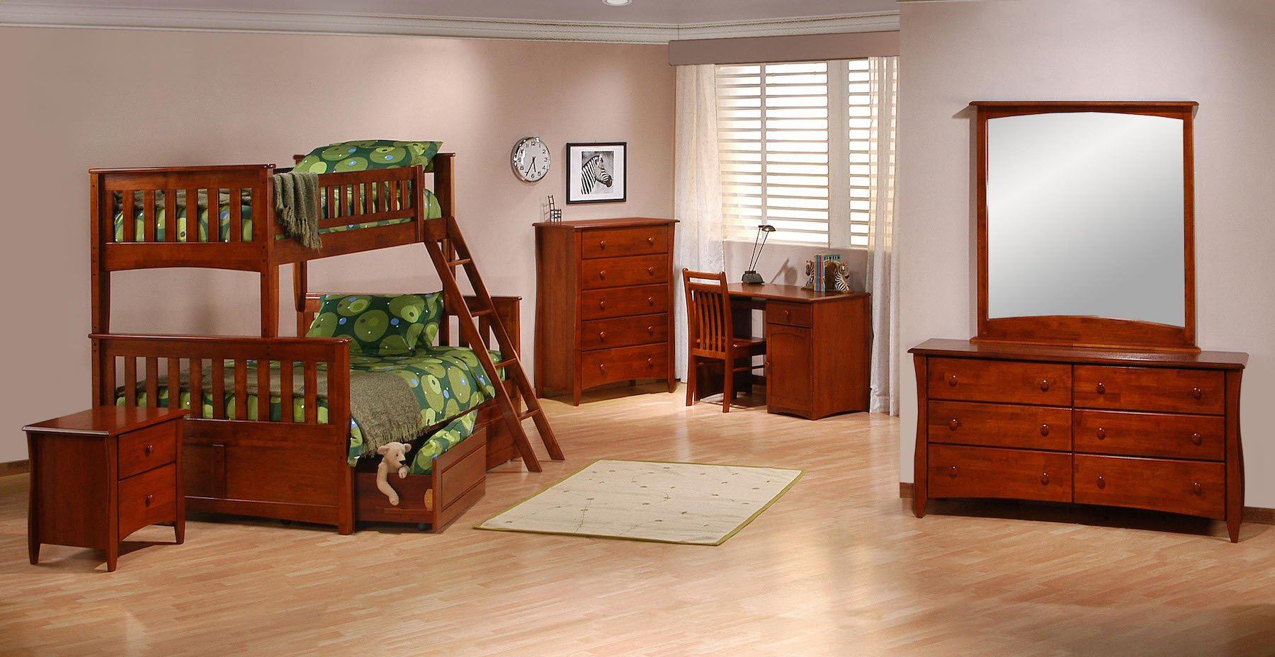 Bunk Beds - Ginger Twin Full Bunk Bed