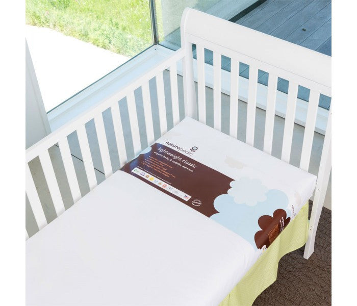 Naturepedic Lightweight Ultra 2 in 1 Organic Cotton Crib Mattress - Luxurious Beds and Linens